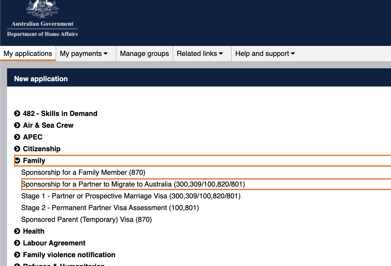 ImmiAccount interface